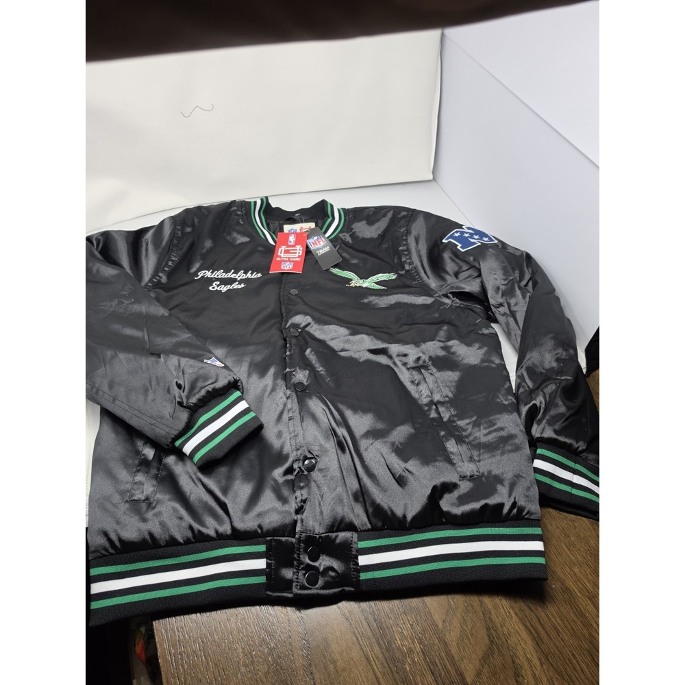 Philadelphia Eagles Ultra Game Bomber Varsity Jacket Sz LARGE